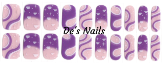 Starlit Haze - Semi Transparent Semi-Cured Gel Nail Wraps