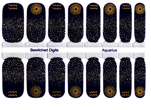 Aquarius -   Designer Nail Polish Wraps