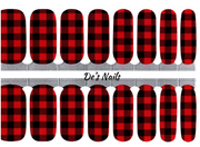 Buffalo Plaid - Nail Polish Wraps