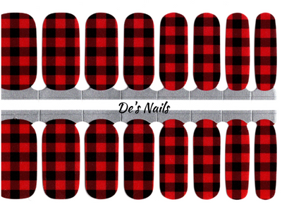 Buffalo Plaid - Nail Polish Wraps