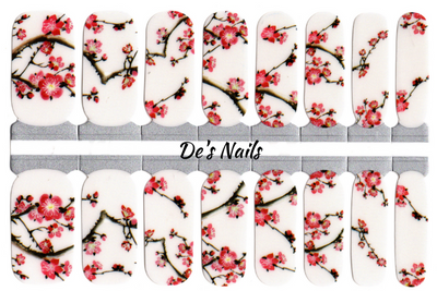 Cheery Cherry Blossoms - Nail Polish Wraps