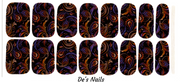 Cop-Purr Paisley - De’s Nails Exclusive Premium  Nail Polish Wraps