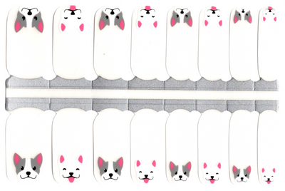 Doggie Doggie - Clear Overlay Nail Polish Wraps