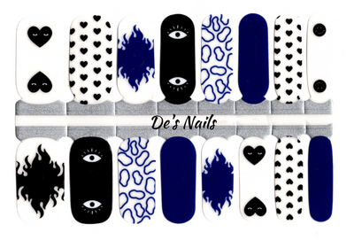 Eye Heart You -Semi-Transparent- Nail Polish Wraps