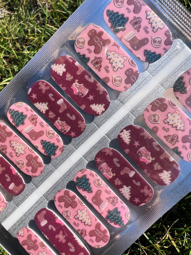 Gingerbread Time Nail Polish Wraps