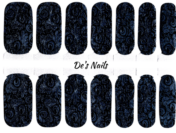 Leather and Lace - Nail Polish Wraps
