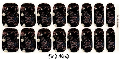 New Year New Beginnings - Premium Nail Polish Wraps