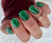 Cat's Eye Green- Semi-Cured Gel Nail Wraps