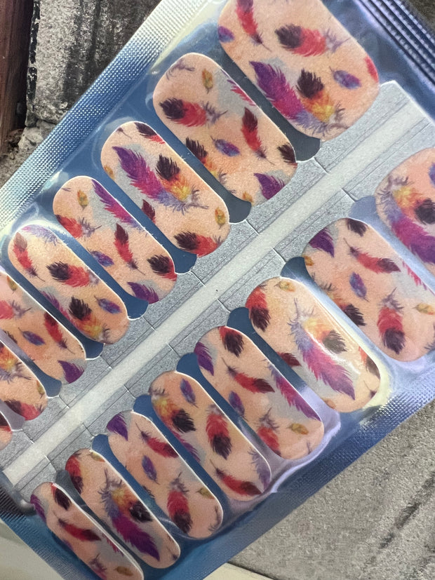 Feathers - Nail Polish Wraps