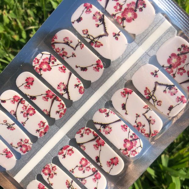 Cheery Cherry Blossoms - Nail Polish Wraps