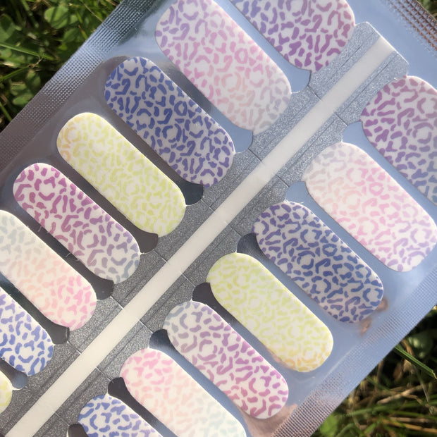 Pastel Cheetah - Nail Polish Wraps