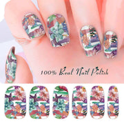 Watercolor Floral Premium Nail Polish Wraps