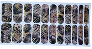 Golden Petals - Designer Nail Polish Wraps