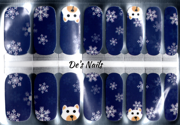 Beary Snowy - Nail Polish Wraps