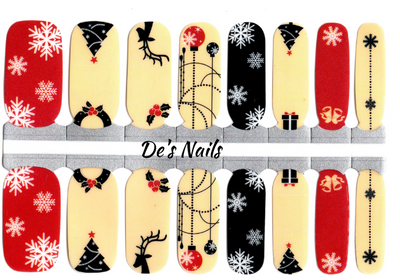 Vintage Holiday Nail Polish Wraps