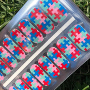 Puzzle Pieces Nail Polish Wraps