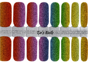 Rainbow Fade Nail Polish Wraps