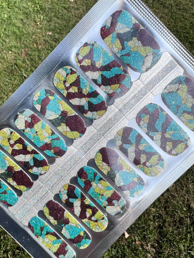 Sea Glass Nail Polish Wraps