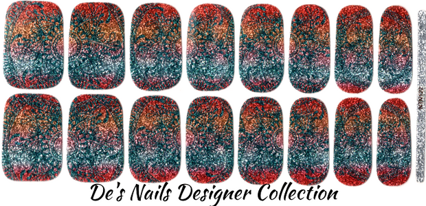 Seaside Sunset Designer - Premium Nail Polish Wraps