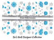 Snowflake Overlay -  Designer Nail Polish Wraps