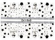 Snow Stars - Clear Overlay - Nail Polish Wraps