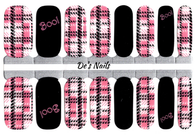 Spooky Plaid - Nail Polish Wraps