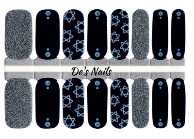 Star of David - Nail Polish Wraps