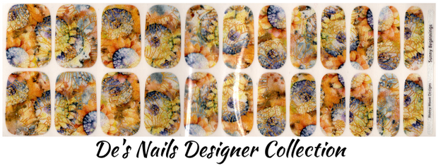 Sunny Beginnings- Designer Premium Nail Polish Wraps