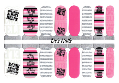 Swearing Always Helps - Nail Polish Wraps